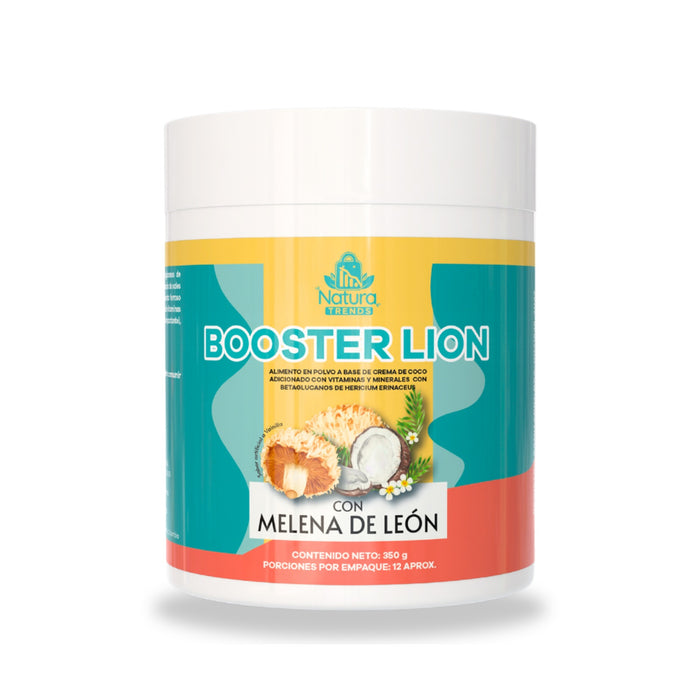 Booster Lion bebida en polvo con Melena de León sabor vainilla 350 g