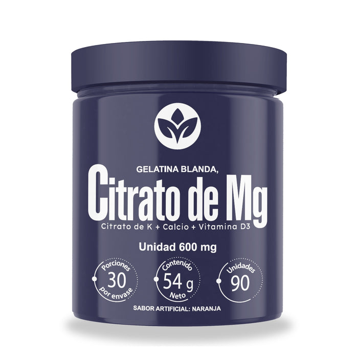 Citrato de Mg con calcio y vitamina D3 Vitalcom en cápsulas blandas x 90