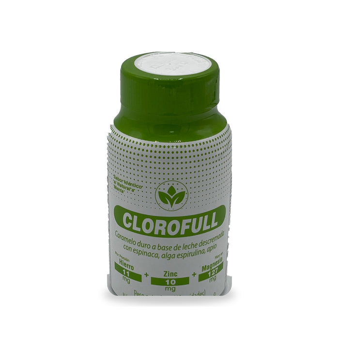 Clorofull Vitalcom caramelos con espinaca, espirulina y apio x 60