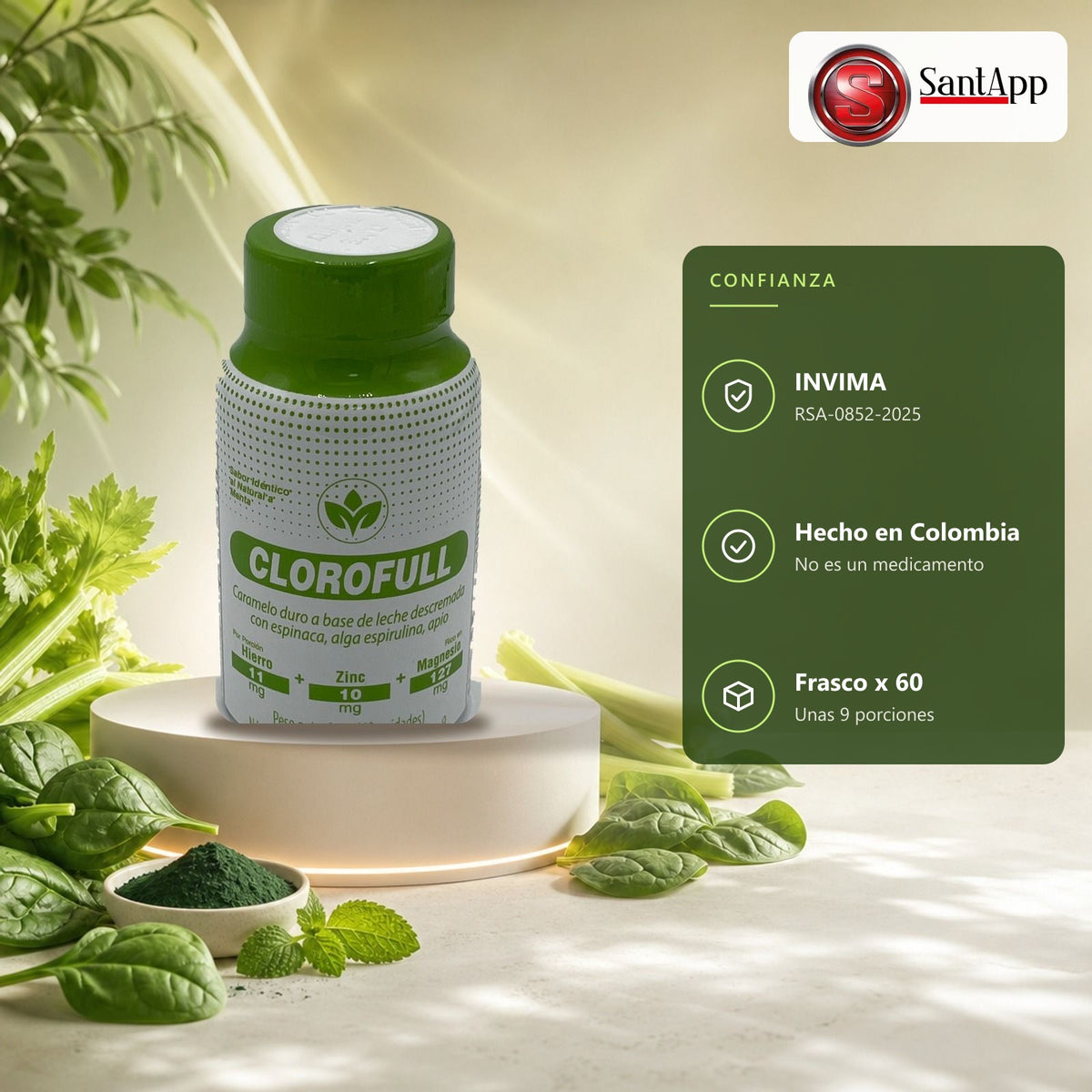 Clorofull Vitalcom con registro INVIMA RSA-0852-2025