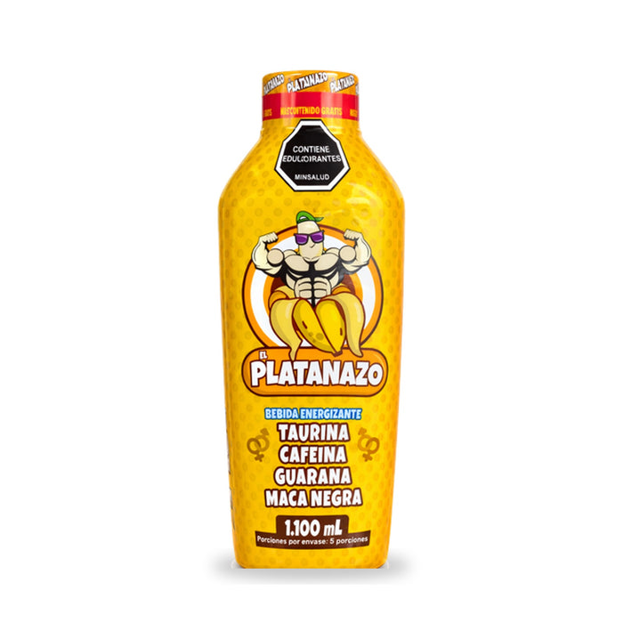 El Platanazo bebida energizante con taurina, cafeína y guaraná 1100 ml