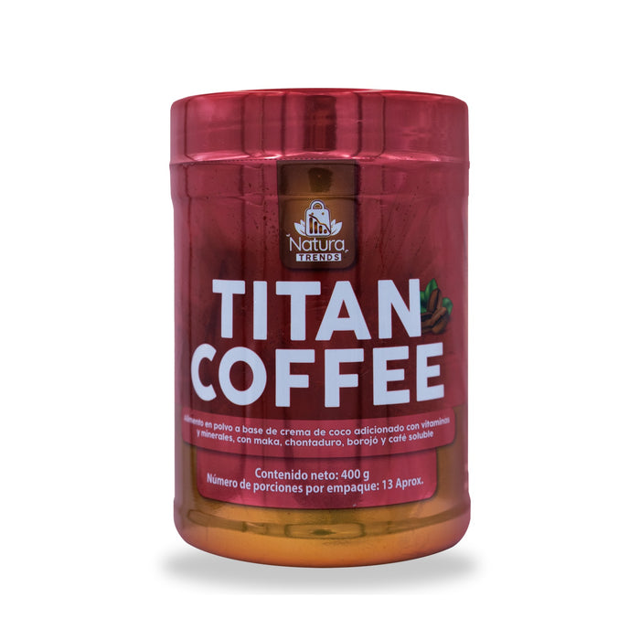 Titan Coffee café funcional con maca, proteína y crema de coco 400 g