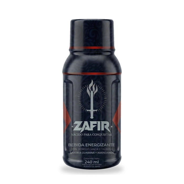 Zafir bebida energizante con borojó, maca y taurina sabor guaraná y arándanos 240 ml