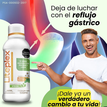 LITEPLEX
Alivio gastritis
Salud digestiva
Reducción acidez
Bienestar estomacal
Producto natural
Suplemento digestivo
Protege el estómago
Registro INVIMA
Alivio reflujo