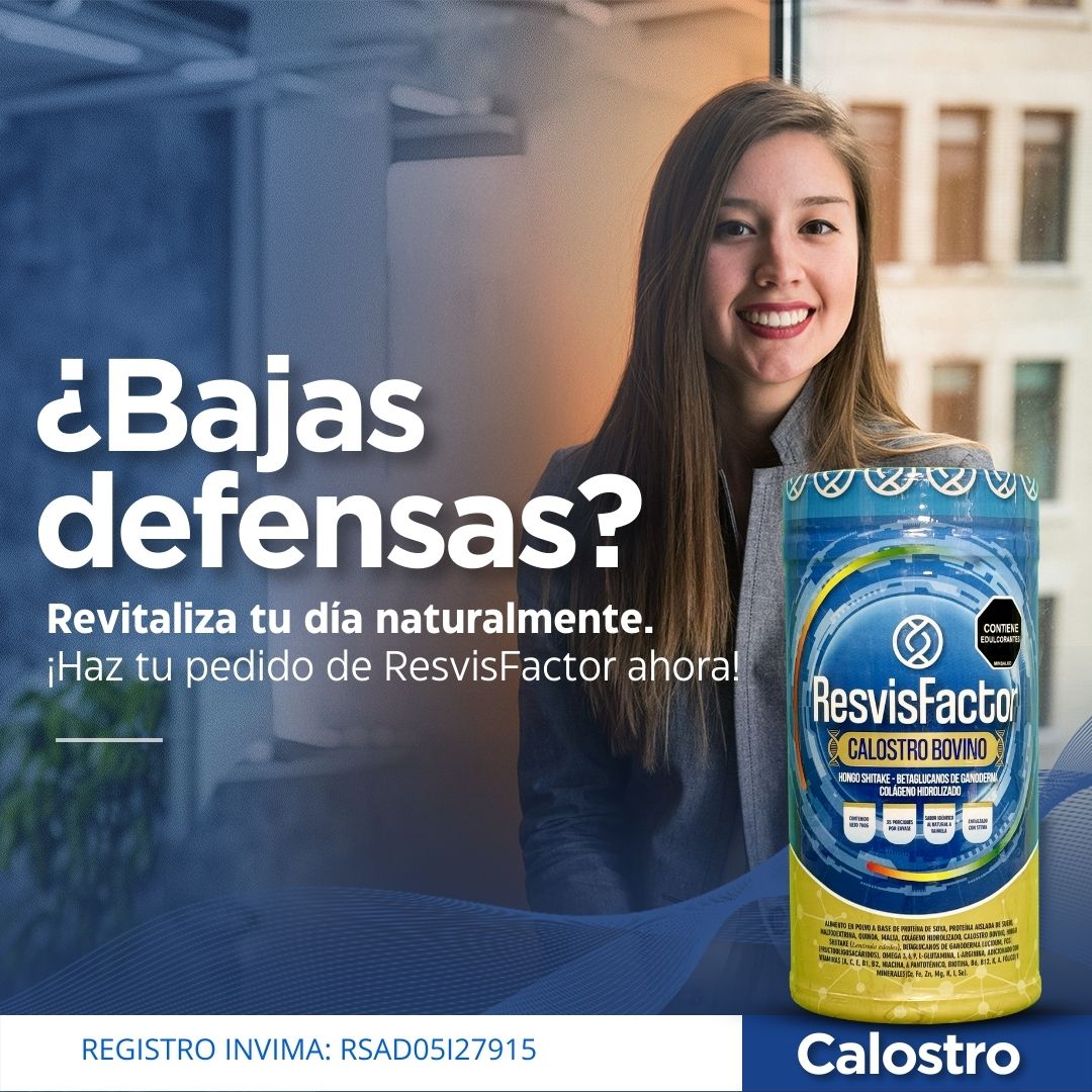 Calostro bovino
Sistema inmunológico
Suplemento natural
Antioxidantes poderosos
Belleza y salud
Refuerzo inmunológico
Colágeno hidrolizado
Vitalidad diaria
Protección natural
Revisfactor
Suplementos para el sistema inmunológico
Cómo fortalecer el sistema inmune naturalmente
Productos antienvejecimiento efectivos
Mejorar la elasticidad de la piel
Refuerzo inmunológico con alimentos
Suplementos con hongo shiitake
Cómo mejorar la salud ósea y muscular
Remedios naturales contra el estrés oxidativo