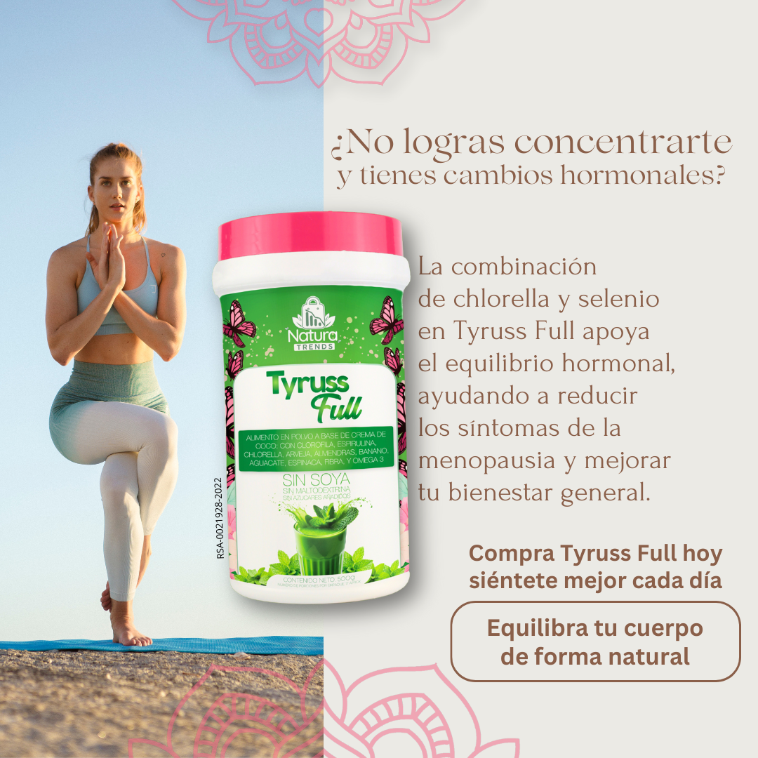 Digestión saludable
Detox natural
Salud cardiovascular
Energía duradera
Fortalecimiento muscular
Control de peso
Balance hormonal
Refuerzo inmunológico
Tiroides saludable
Menopausia y sofocos
Hormonas en equilibrio
Calores menopáusicos
Piel y cabello saludables
Energía para menopausia
Tiroides y metabolismo