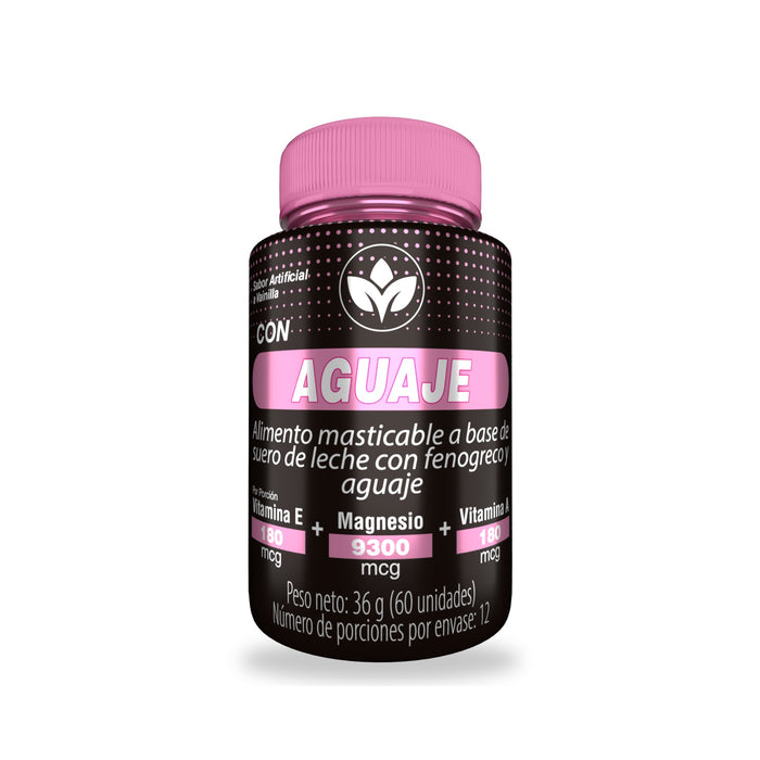 Aguaje Vitalcom masticables con fenogreco x 60