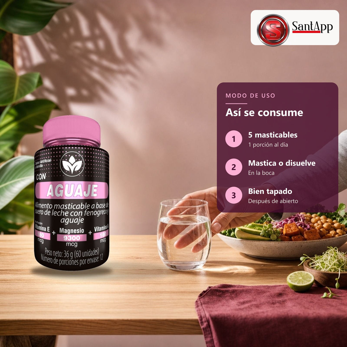 Cómo consumir Aguaje: 5 masticables al día