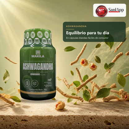 Ashwagandha en cápsulas blandas para equilibrar tu día