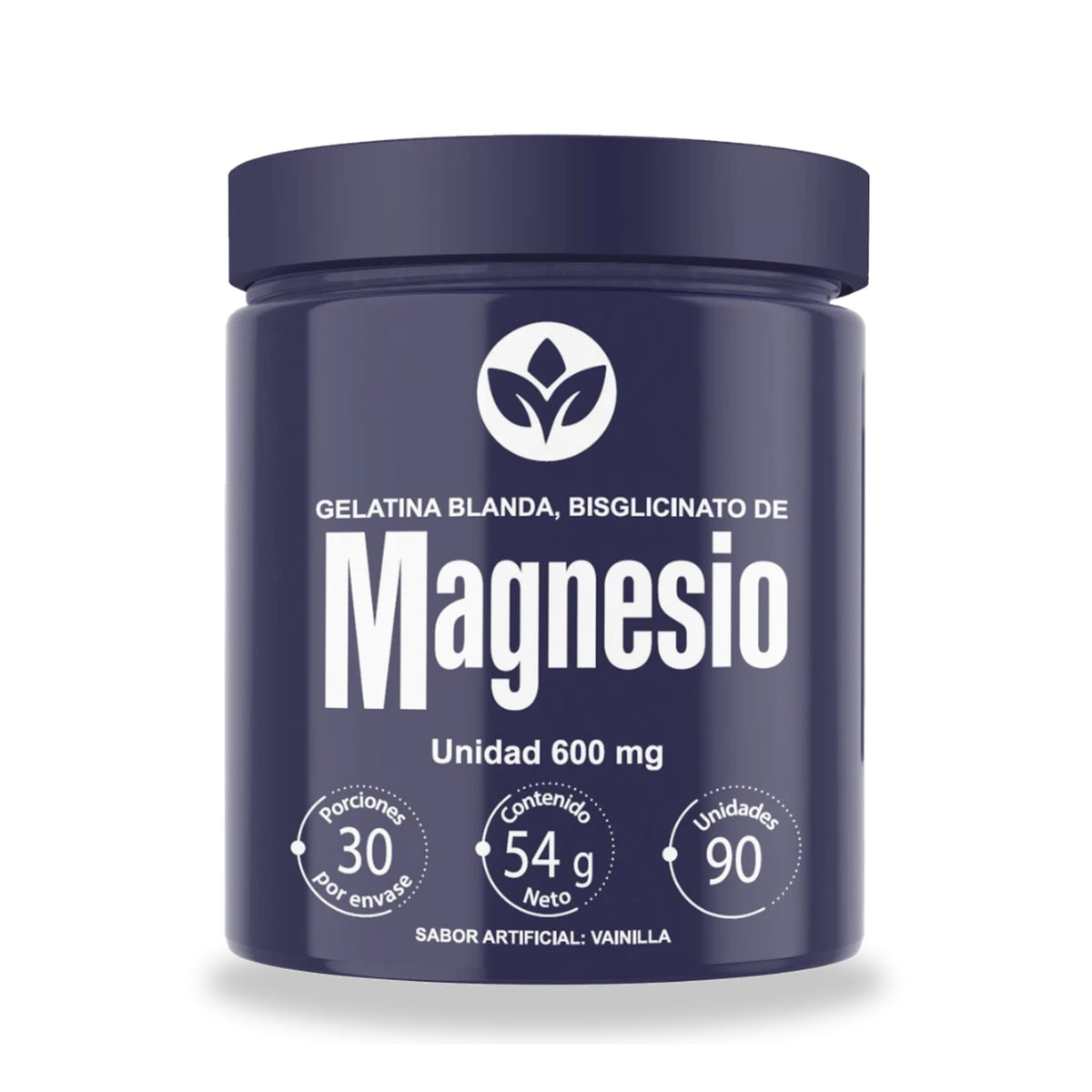 Bisglicinato de magnesio en cápsulas blandas sabor vainilla x 90