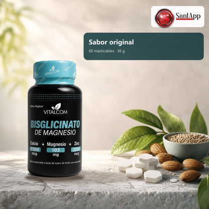 Masticables sabor original, frasco de 60