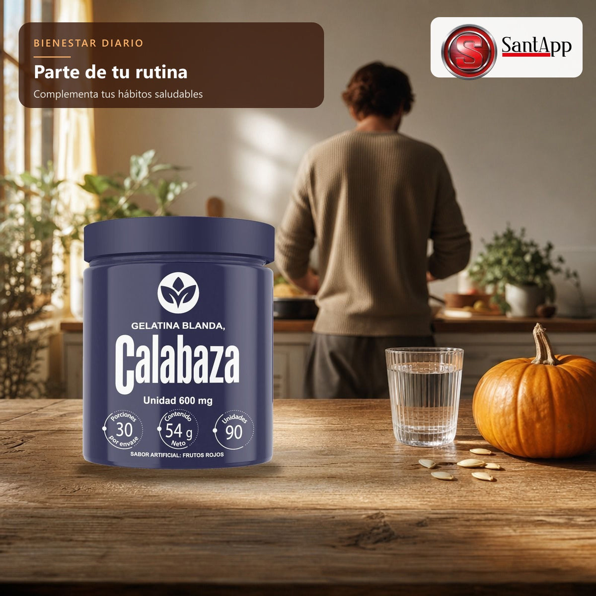Calabaza en cápsulas para tu rutina diaria