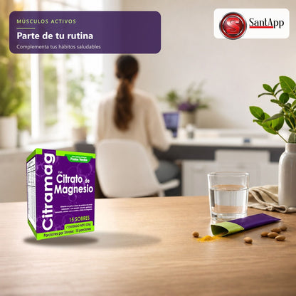 Magnesio en sobres para tu rutina diaria