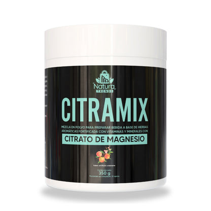 Citramix citrato de magnesio en polvo sabor durazno 350 g
