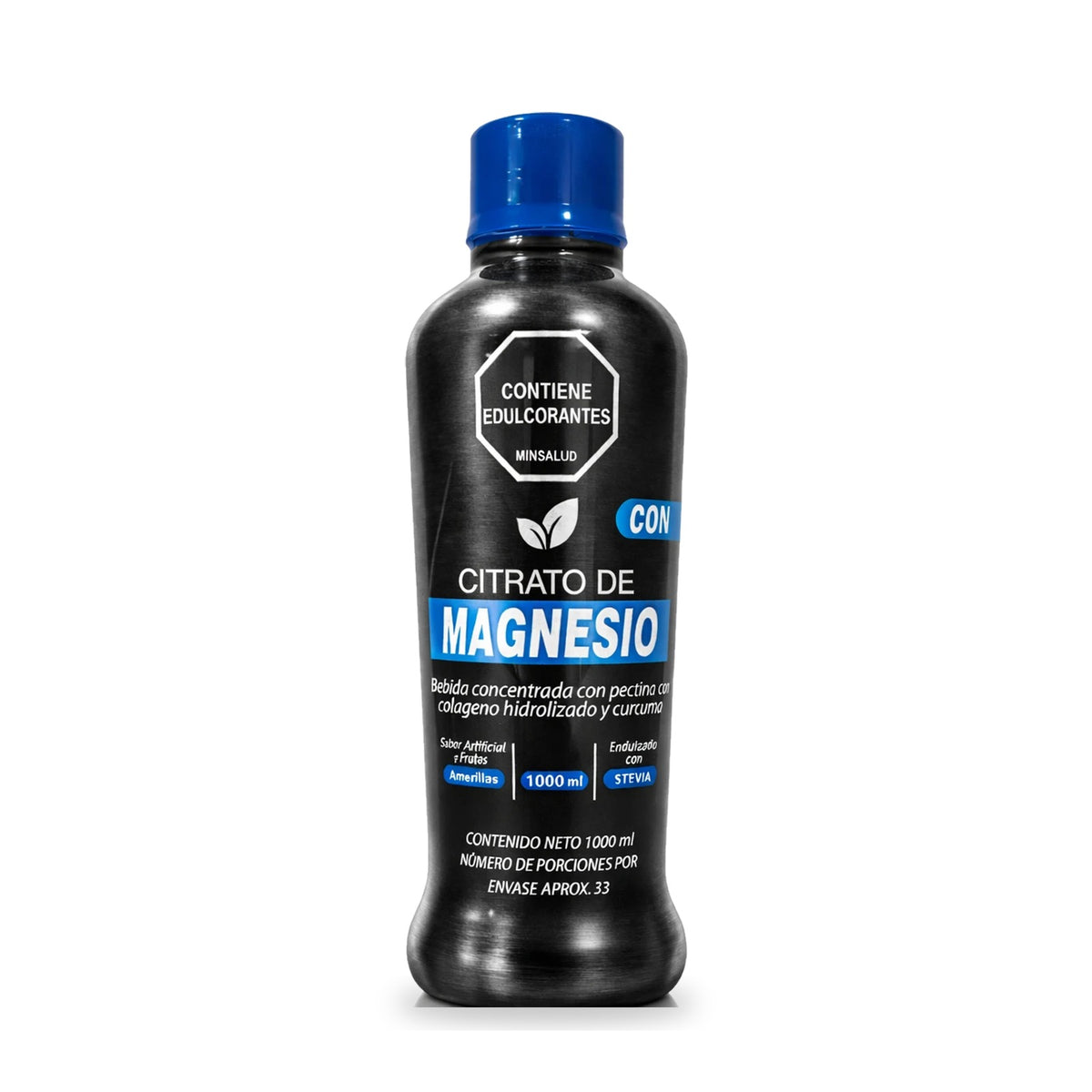 Citrato de Magnesio líquido con colágeno hidrolizado y cúrcuma 1000 ml