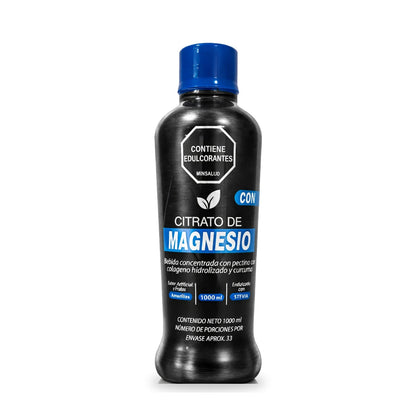 Citrato de Magnesio líquido con colágeno hidrolizado y cúrcuma 1000 ml