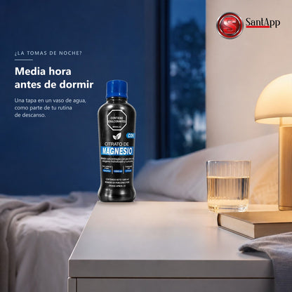 Magnesio para tomar en la noche, media hora antes de dormir
