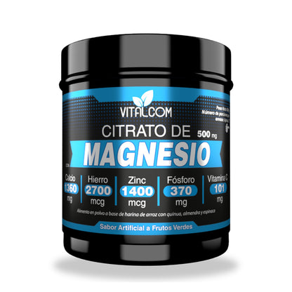 Citrato de Magnesio en polvo Vitalcom 500 g