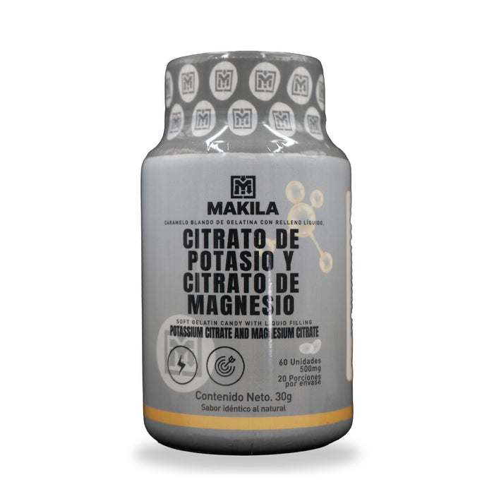 Citrato de potasio y citrato de magnesio Makila en cápsulas blandas x 60