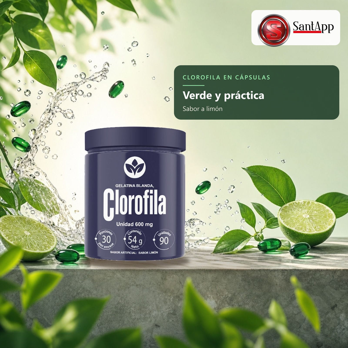 Cápsulas blandas de clorofila