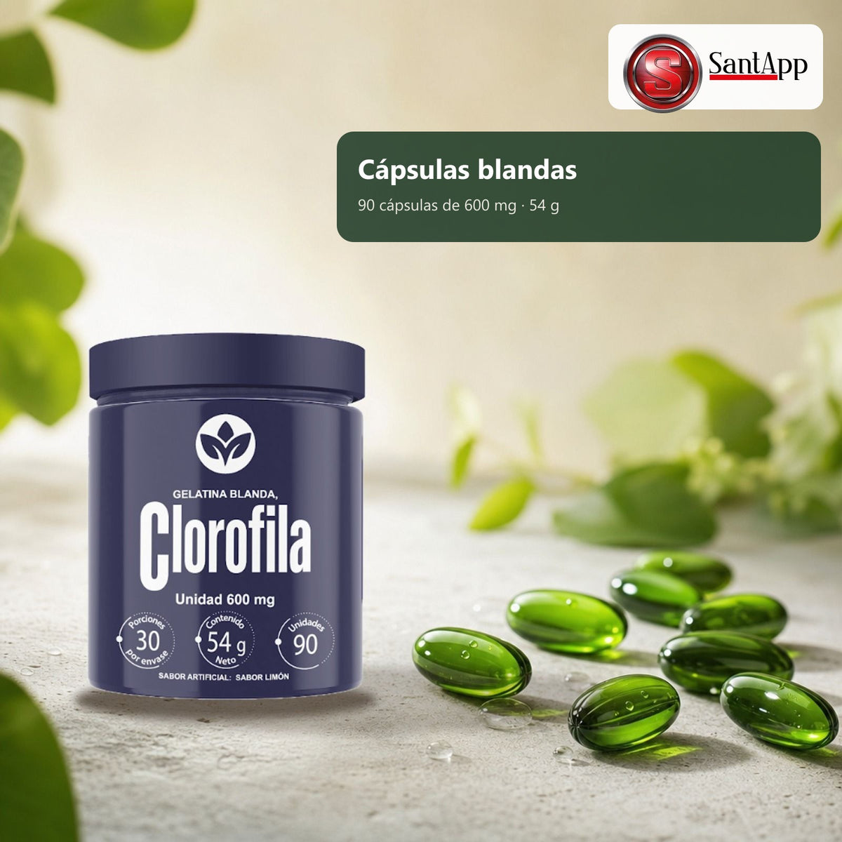 Cápsulas blandas sabor limón, 90 unidades