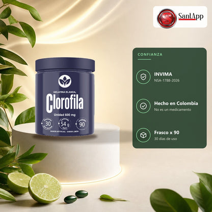 Clorofila Vitalcom con notificación sanitaria INVIMA NSA-1788-2026