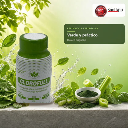 Caramelos verdes con espinaca y espirulina, ricos en magnesio