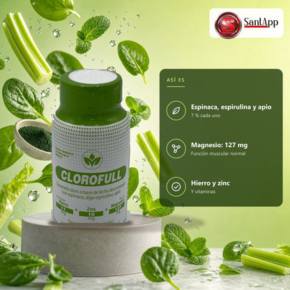 Clorofull: magnesio, hierro, zinc y vitaminas