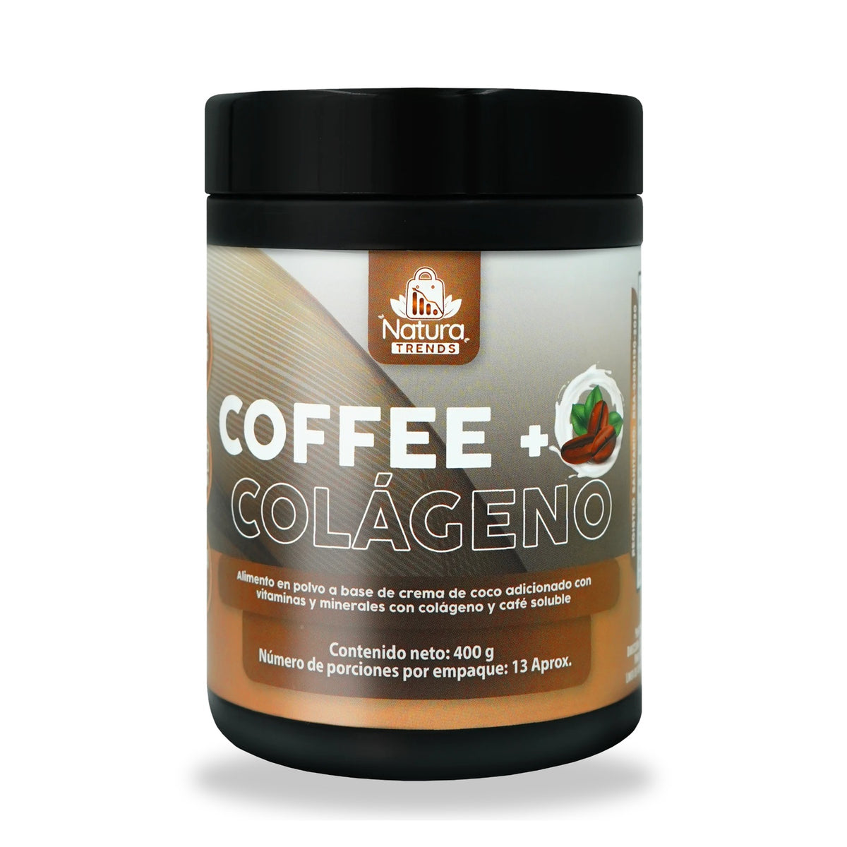 Coffee + Colágeno café con colágeno hidrolizado y proteína sabor vainilla 400 g