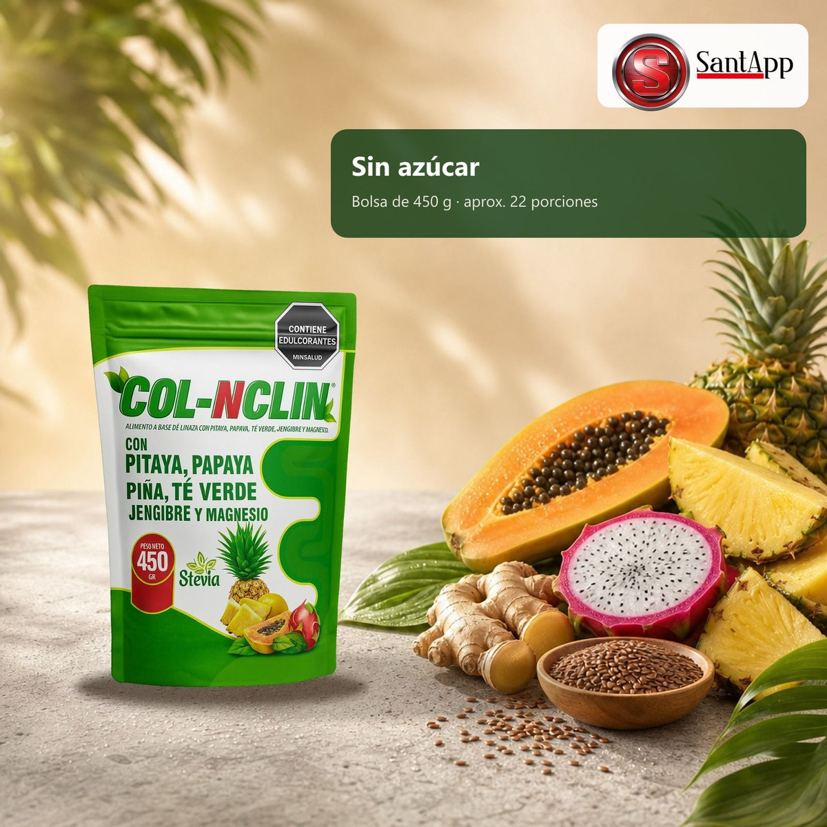 Col-nclin sin azúcar, bolsa de 450 g