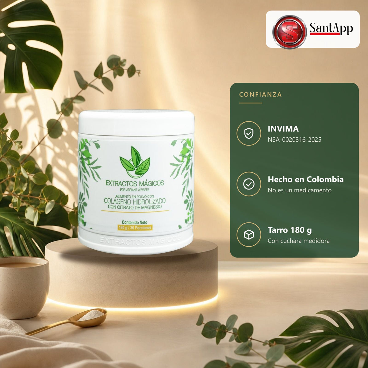 Colágeno con notificación sanitaria INVIMA NSA-0020316-2025