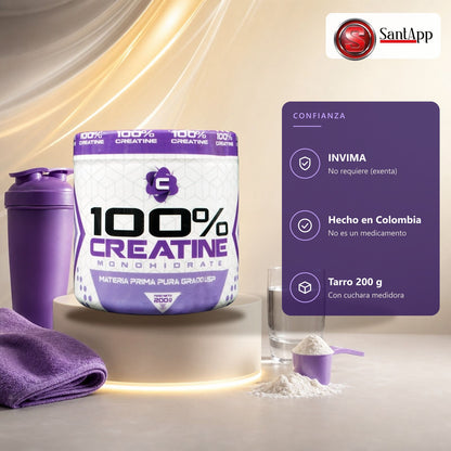 Creatina monohidratada exenta de registro sanitario