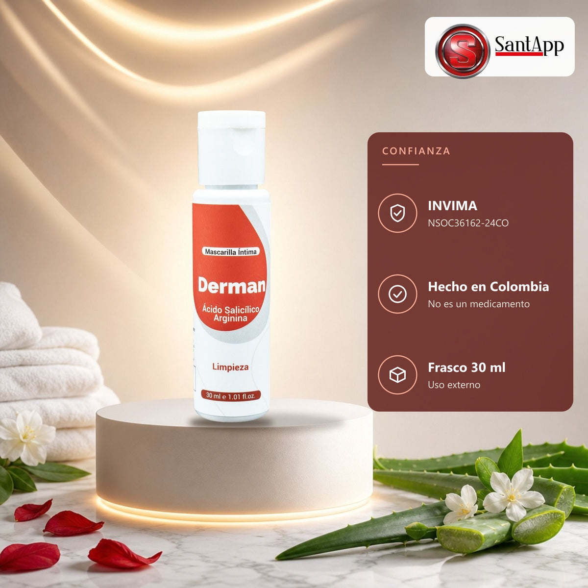 Derman cosmético con notificación sanitaria NSOC36162-24CO