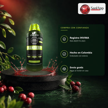 Full Cranberry con registro INVIMA RSA-0029174-2023, hecho en Colombia, envío gratis