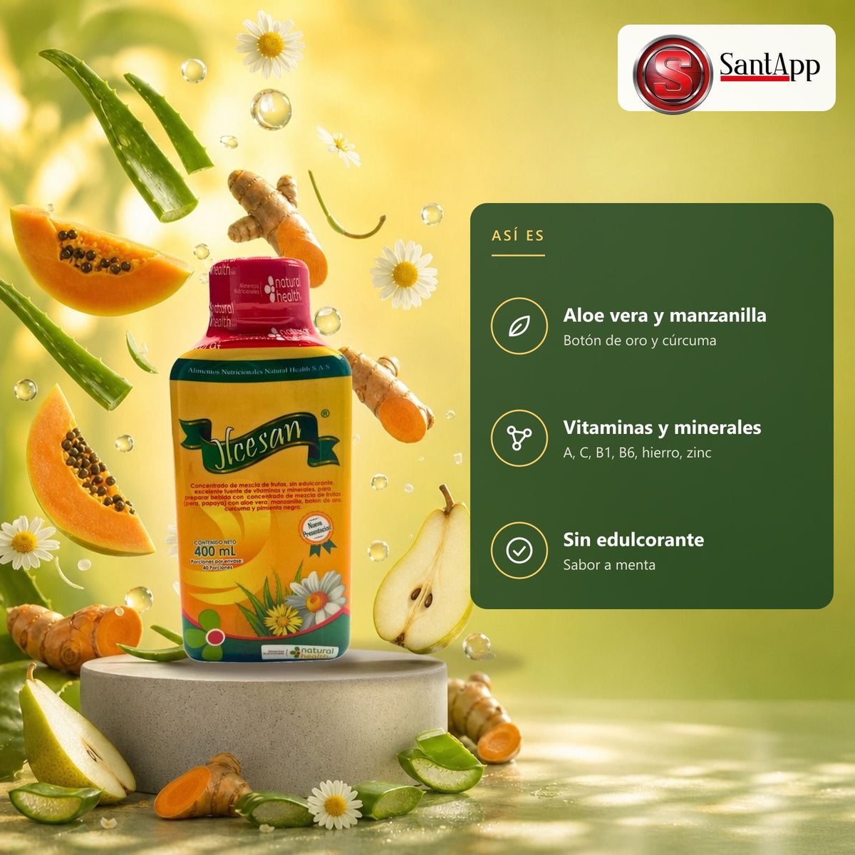 Ilcesan: frutas, plantas tradicionales, vitaminas y minerales