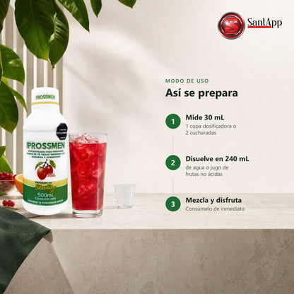 Modo de preparación de Iprossmen en 3 pasos