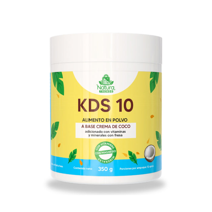 KDS 10 alimento en polvo con vitaminas y minerales para niños sabor fresa 350 g