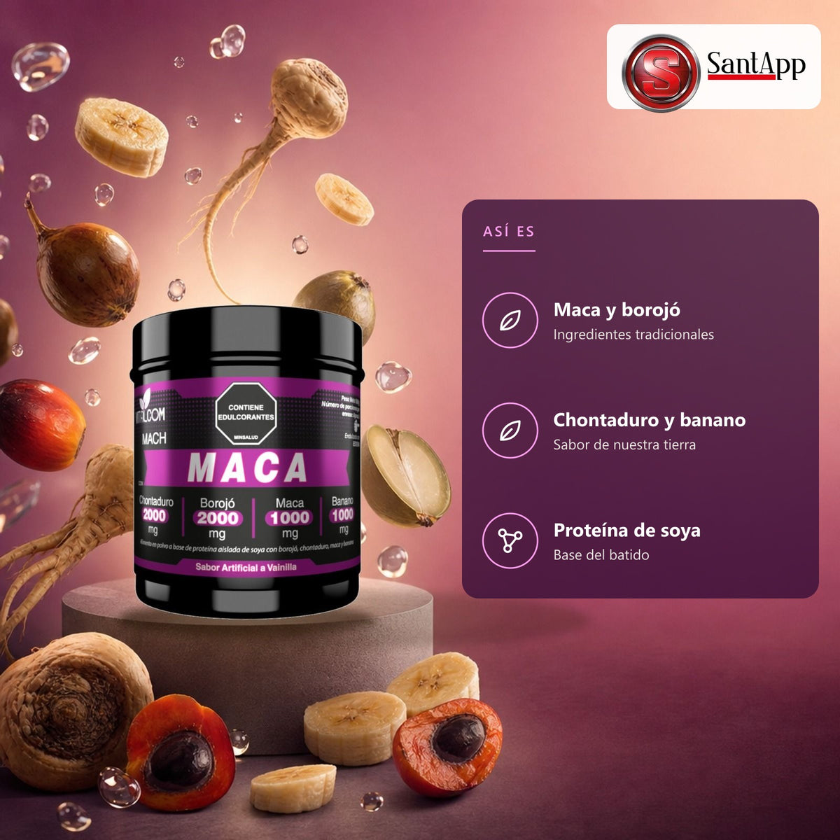 Maca Mach: ingredientes tradicionales en un batido