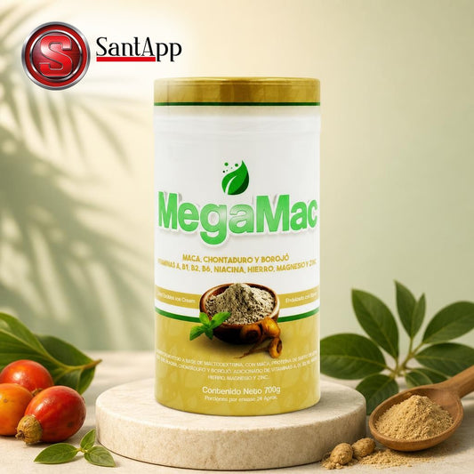 MegaMac alimento en polvo con maca, borojó y chontaduro