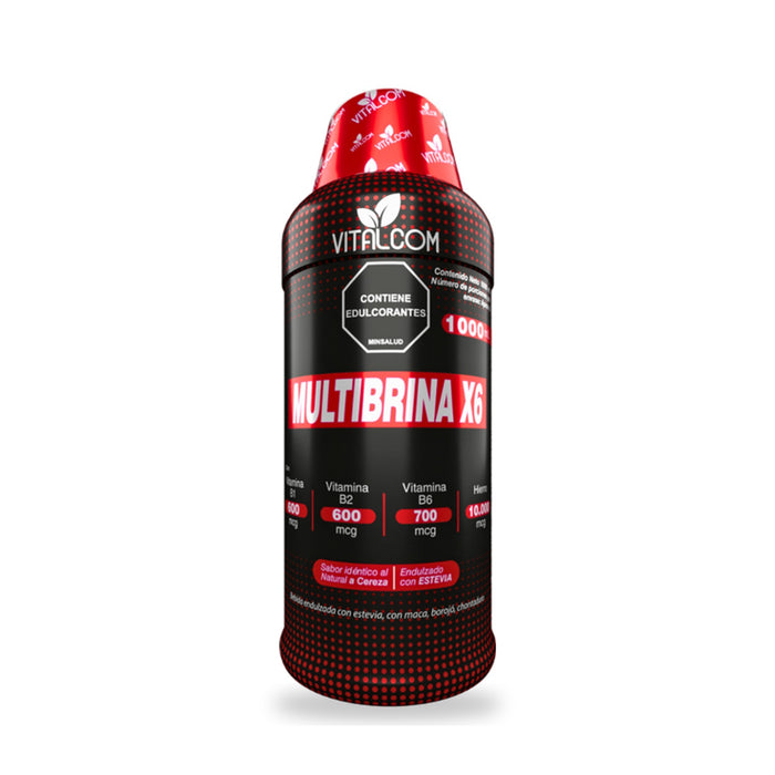 Multibrina X6 bebida con maca, borojó y chontaduro 1000 ml