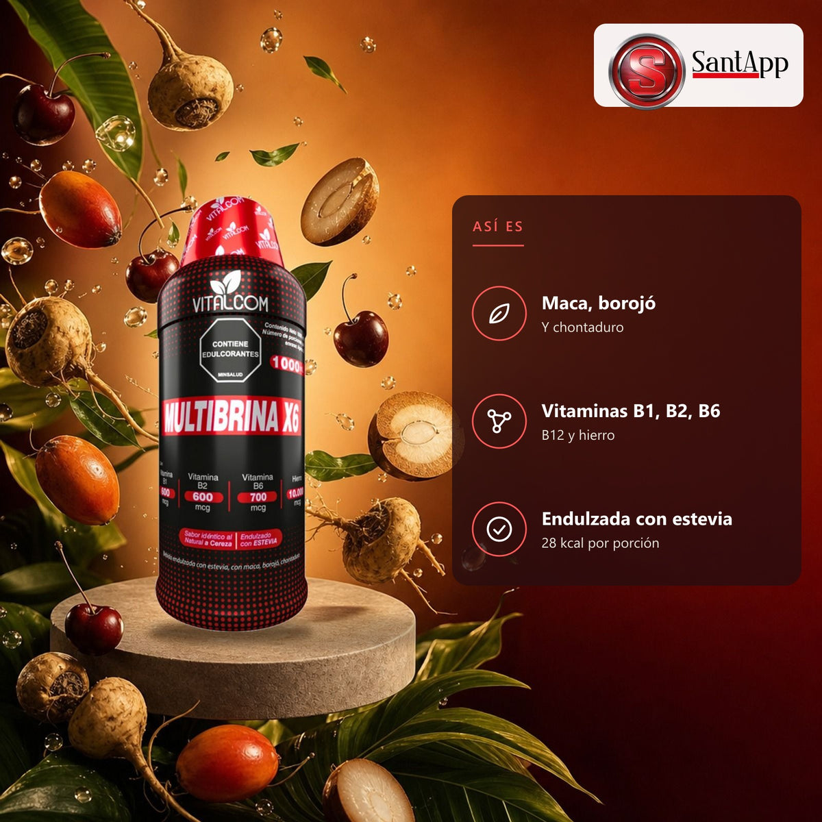 Multibrina X6: vitaminas B, hierro y minerales