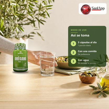 Cómo tomar orégano Makila: 3 cápsulas al día con una comida