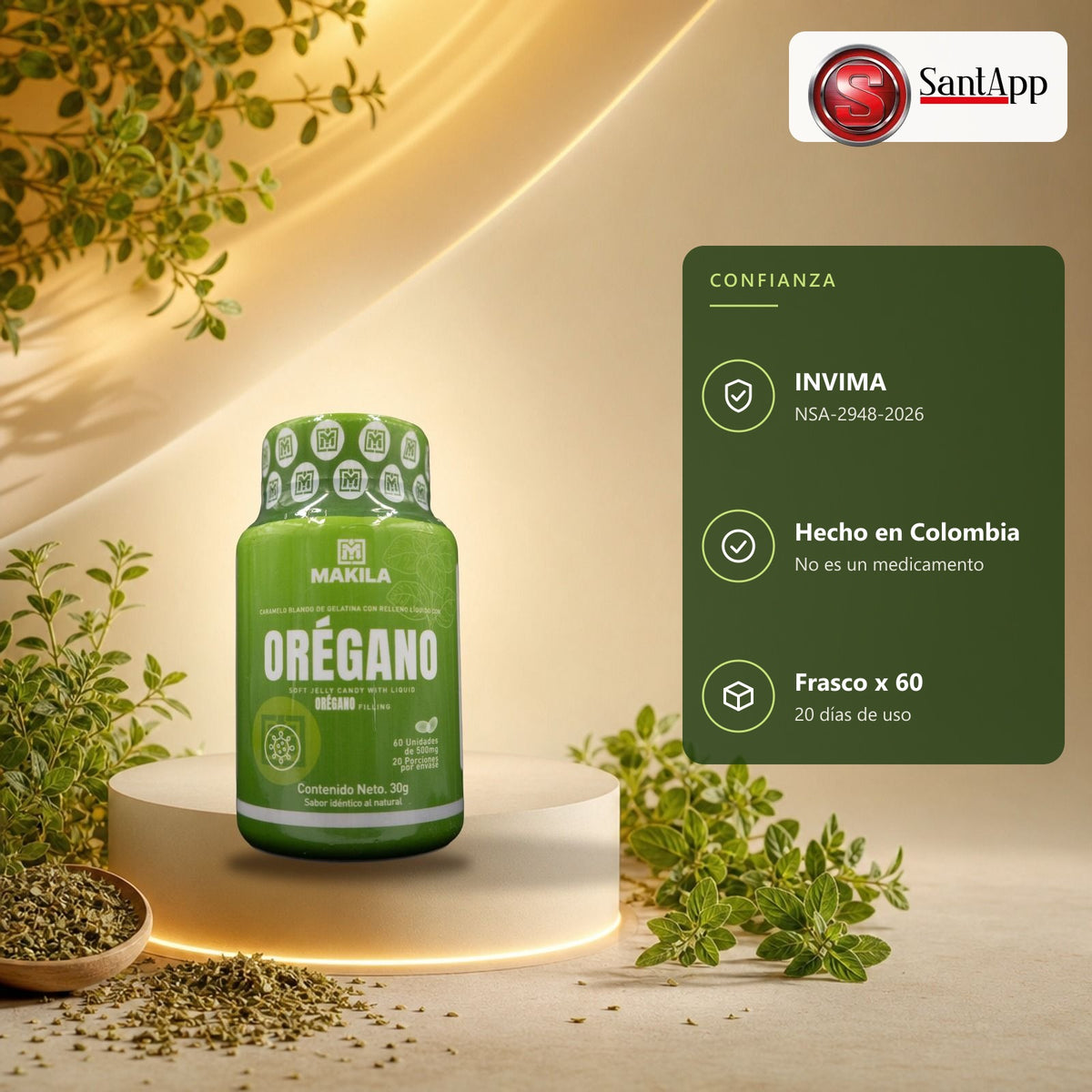 Orégano Makila con registro INVIMA NSA-2948-2026