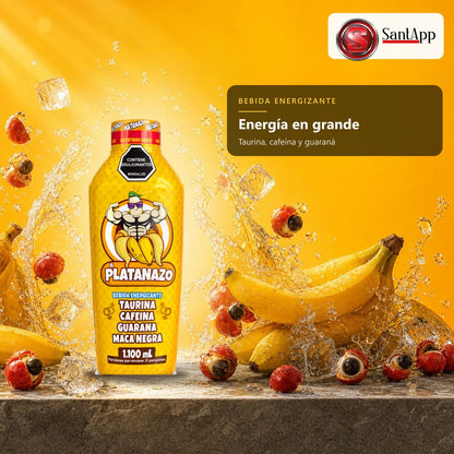 Bebida energizante con taurina y cafeína