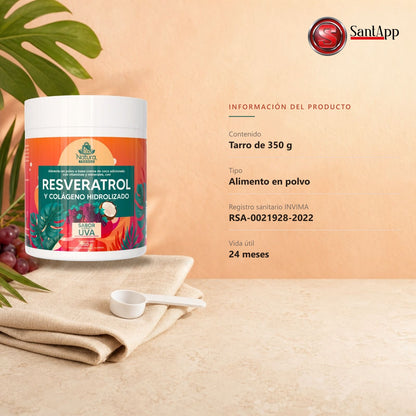 Información: tarro de 350 g, registro sanitario INVIMA RSA-0021928-2022