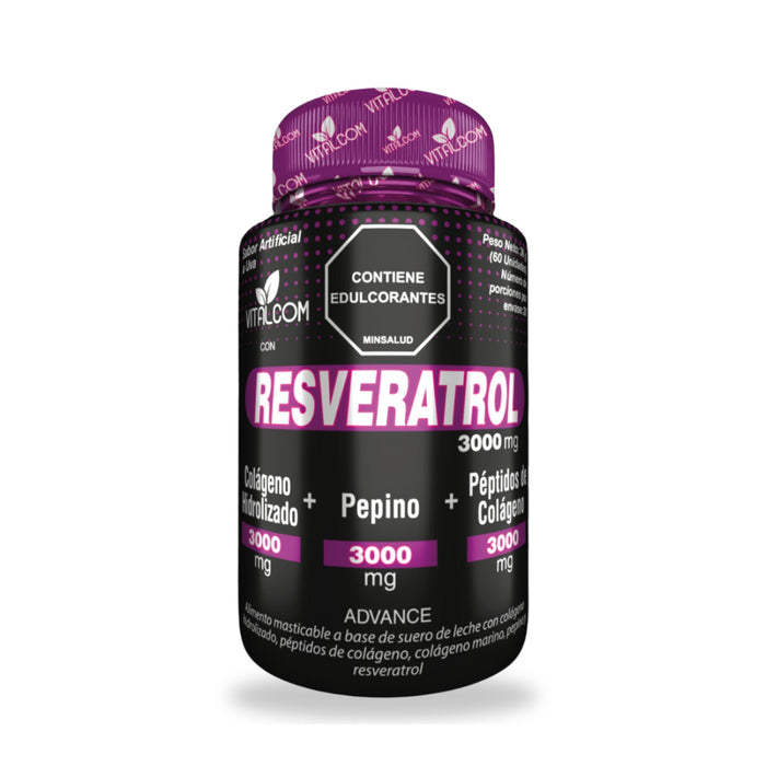 Resveratrol GINS Vitalcom masticables x 60