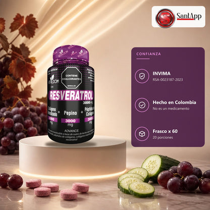 Resveratrol GINS Vitalcom con registro INVIMA RSA-0023187-2023