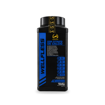 Wellfless Línea Gold con citrato de calcio y colágeno 1200 g