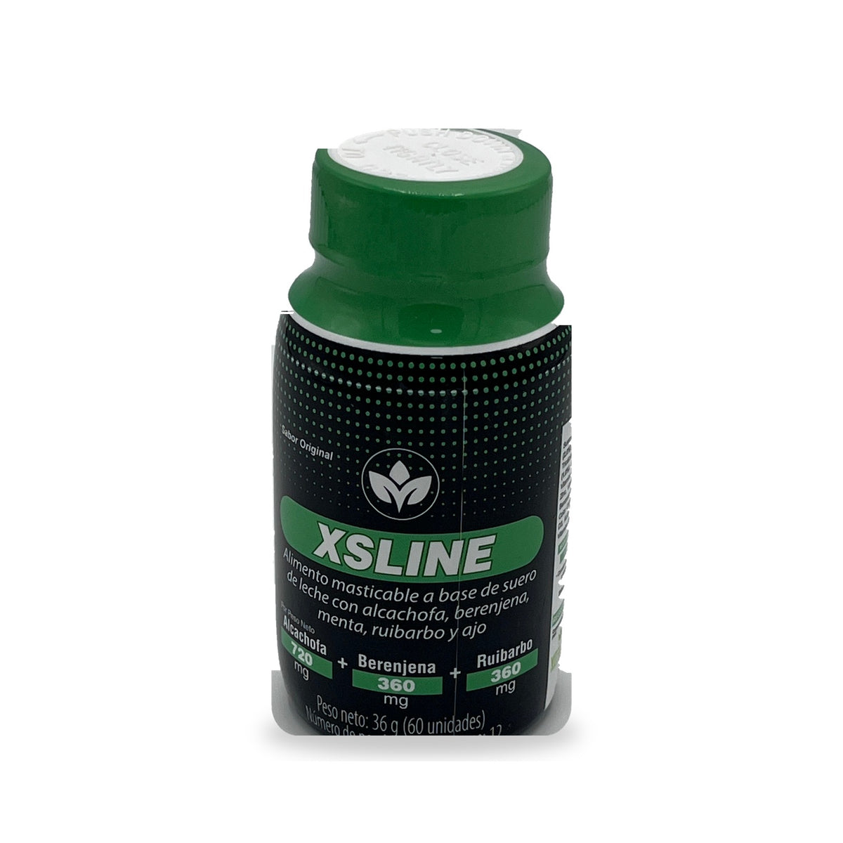 XSLine Vitalcom masticables con alcachofa, berenjena y ruibarbo x 60