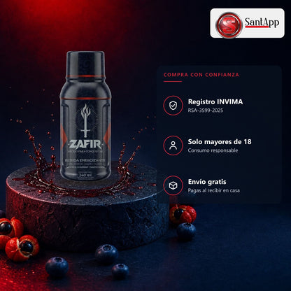 Zafir con registro INVIMA RSA-3599-2025, para mayores de 18, envío gratis